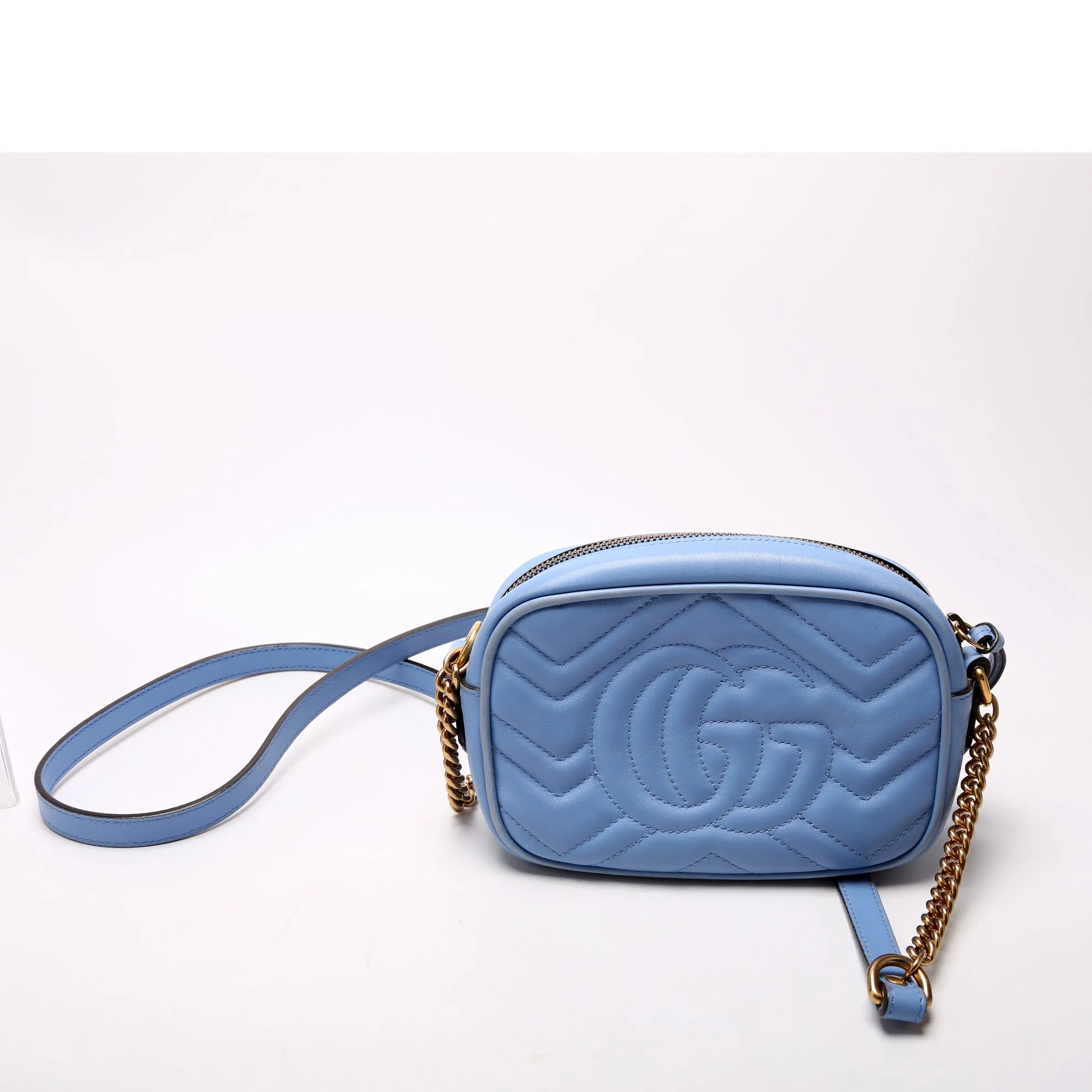 448065 Marmont Mini Camera Bag Blue