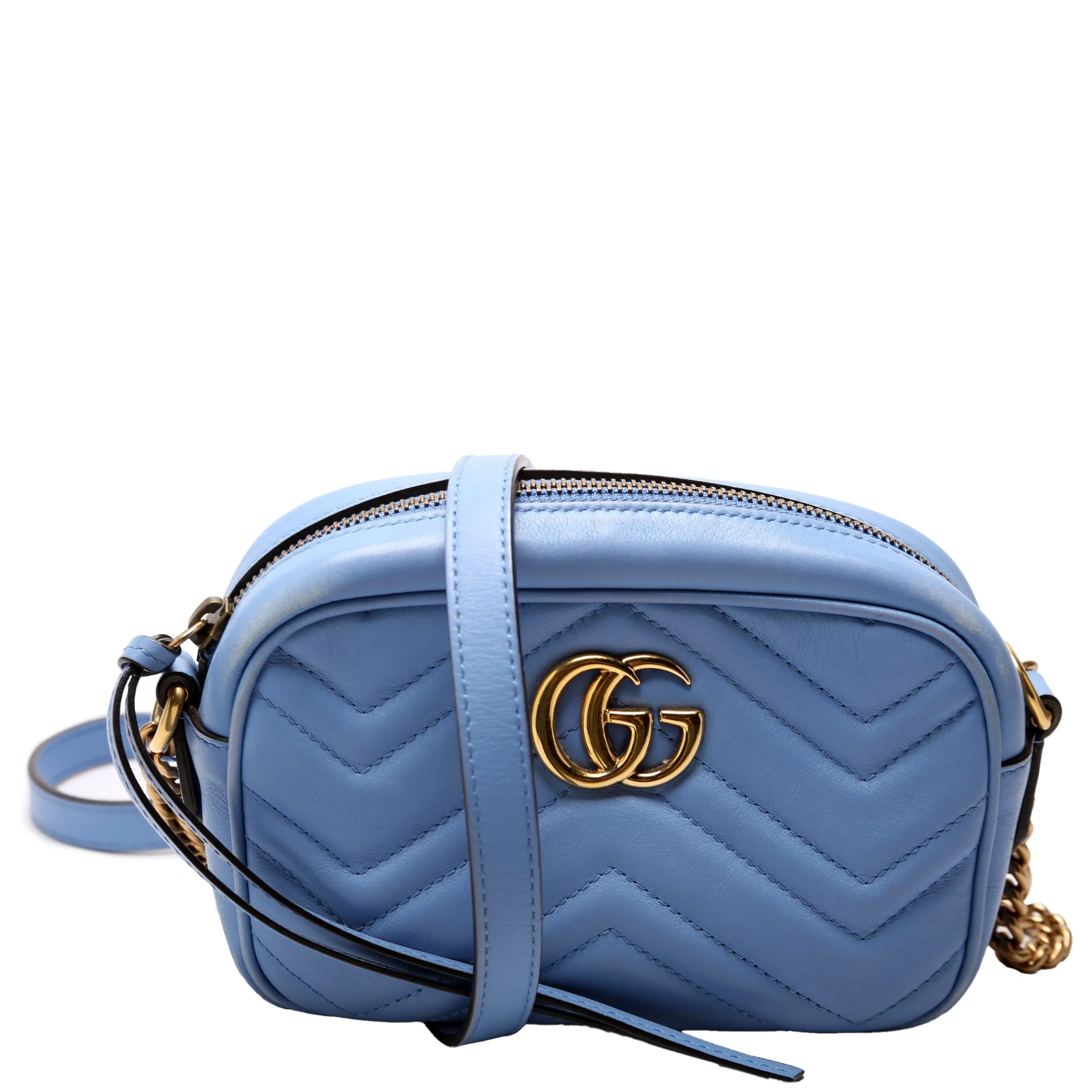 448065 Marmont Mini Camera Bag Blue