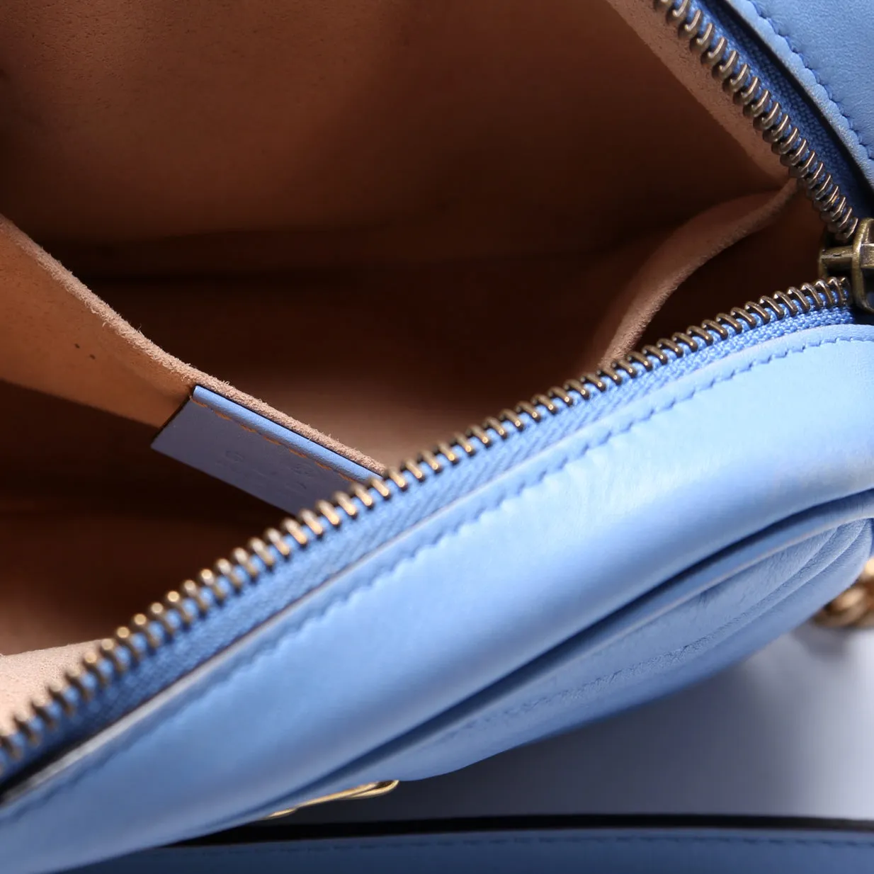 448065 Marmont Mini Camera Bag Blue
