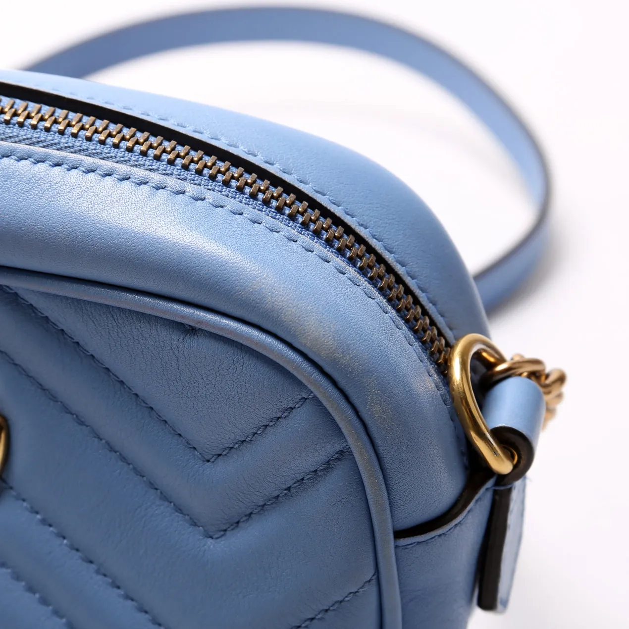448065 Marmont Mini Camera Bag Blue