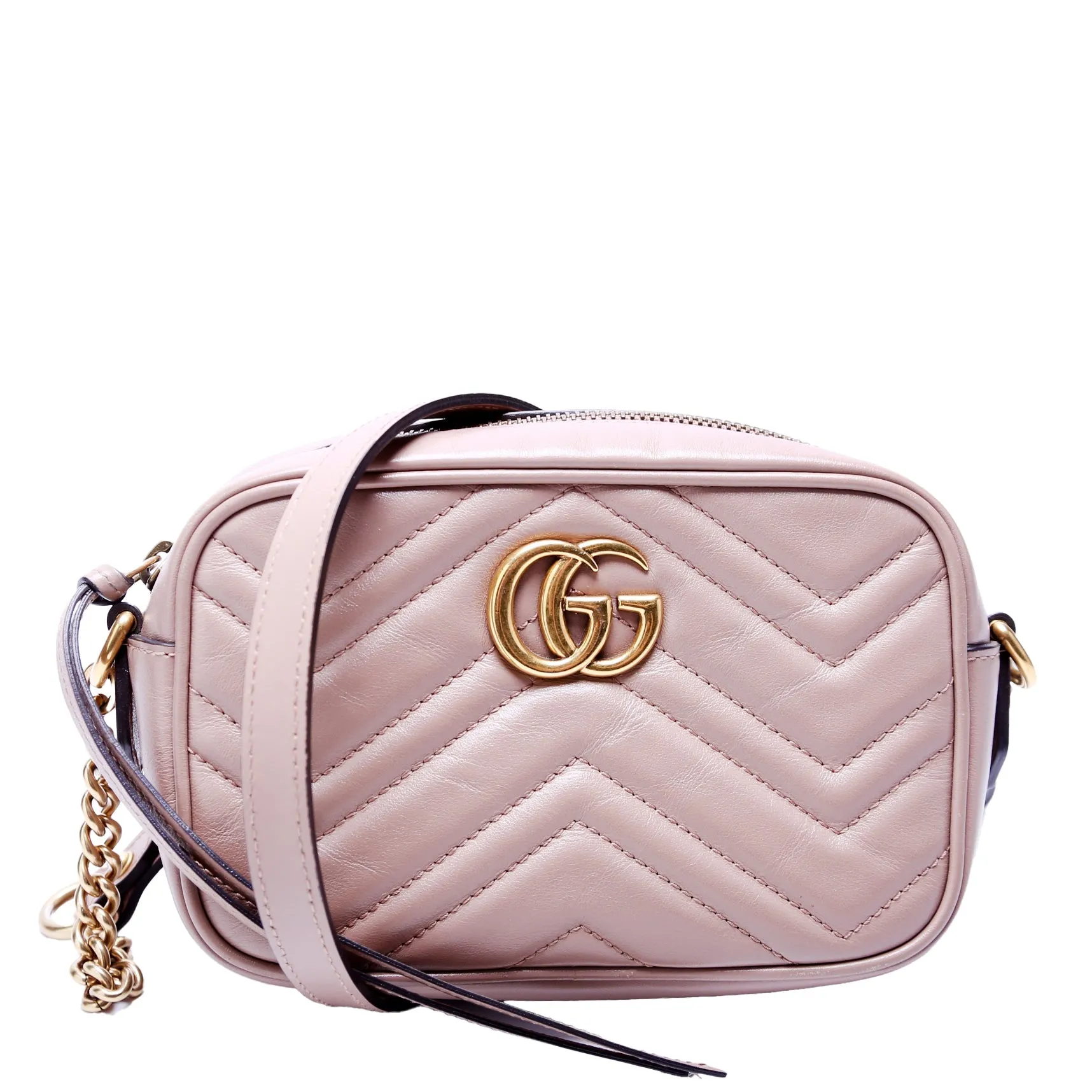 448065 Marmont Mini Camera Bag Nude