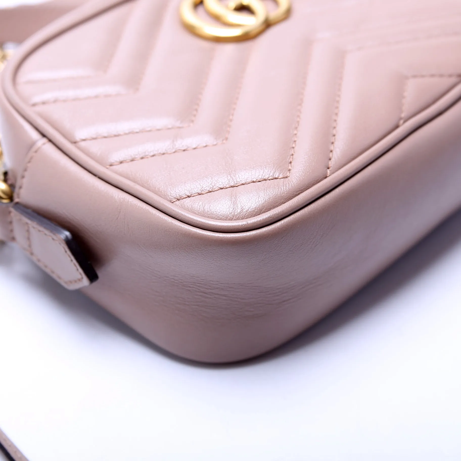448065 Marmont Mini Camera Bag Nude