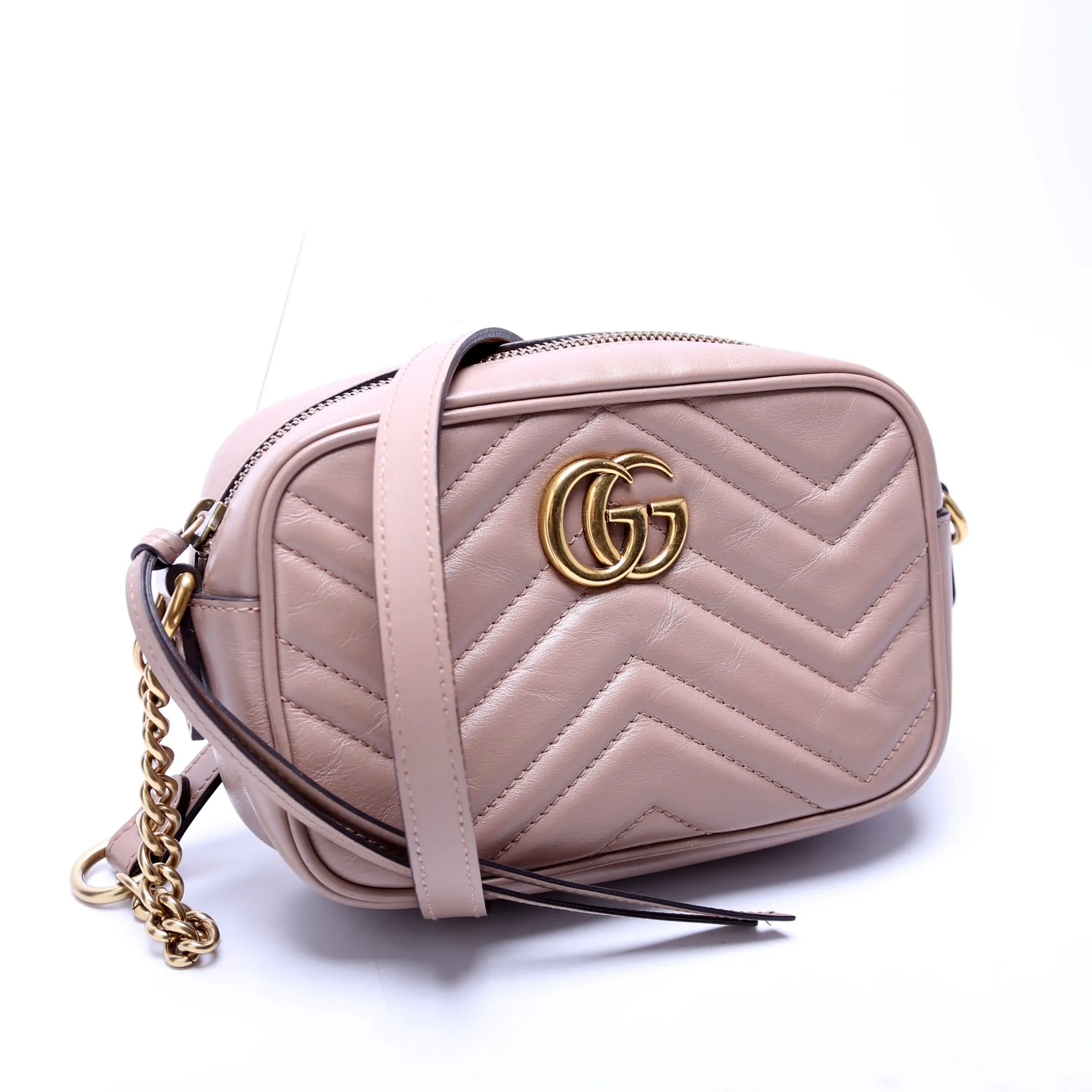 448065 Marmont Mini Camera Bag Nude