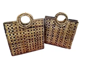 Banana Fibre Basket Bag 1pc