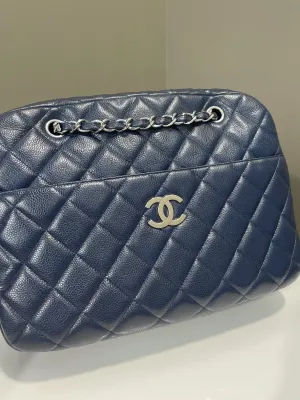 Chanel Jumbo Camera Bag Navy Caviar