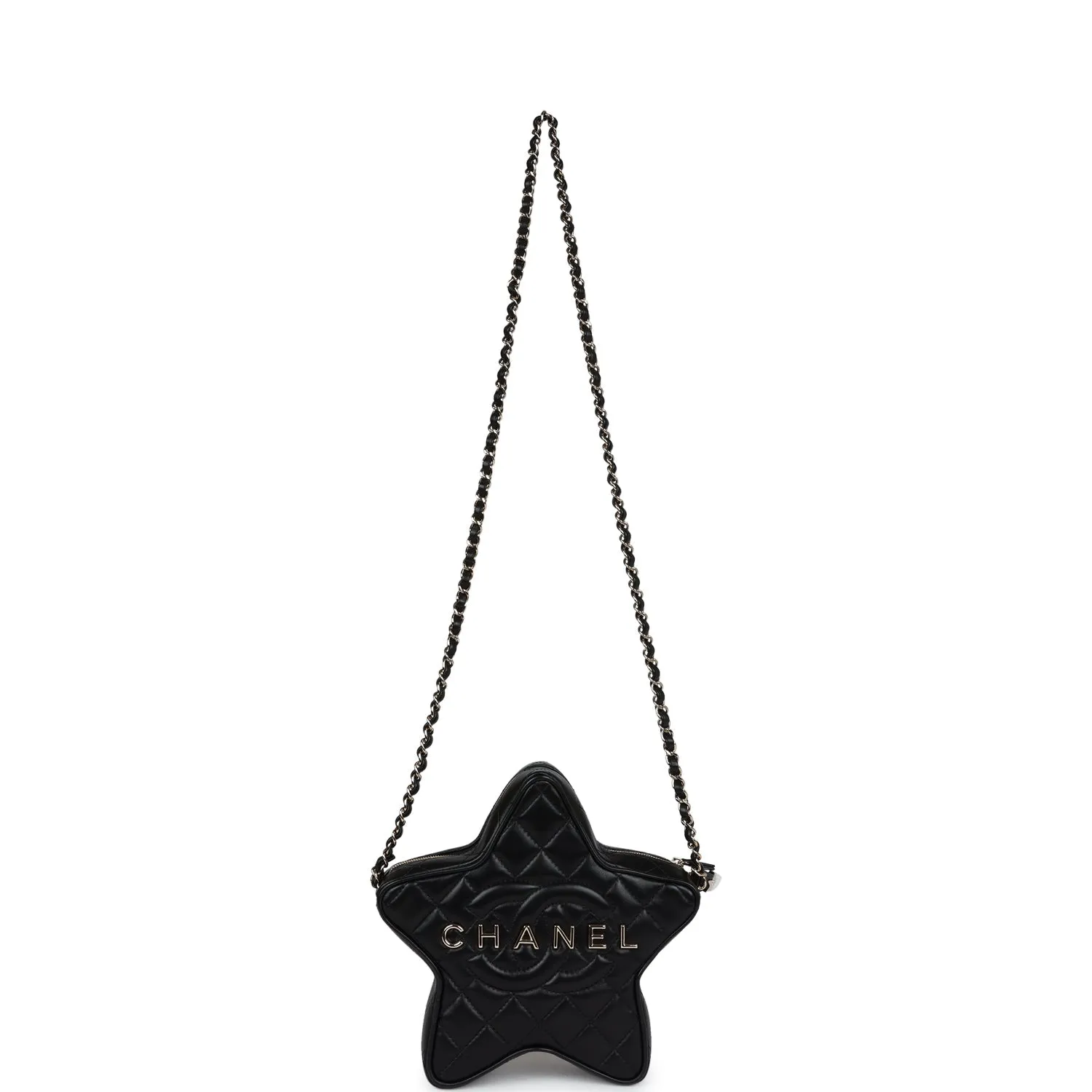 Chanel Star Bag Black Lambskin Light Gold Hardware