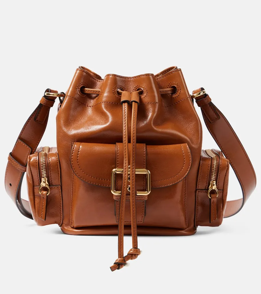 Chloe Camera leather bucket bag