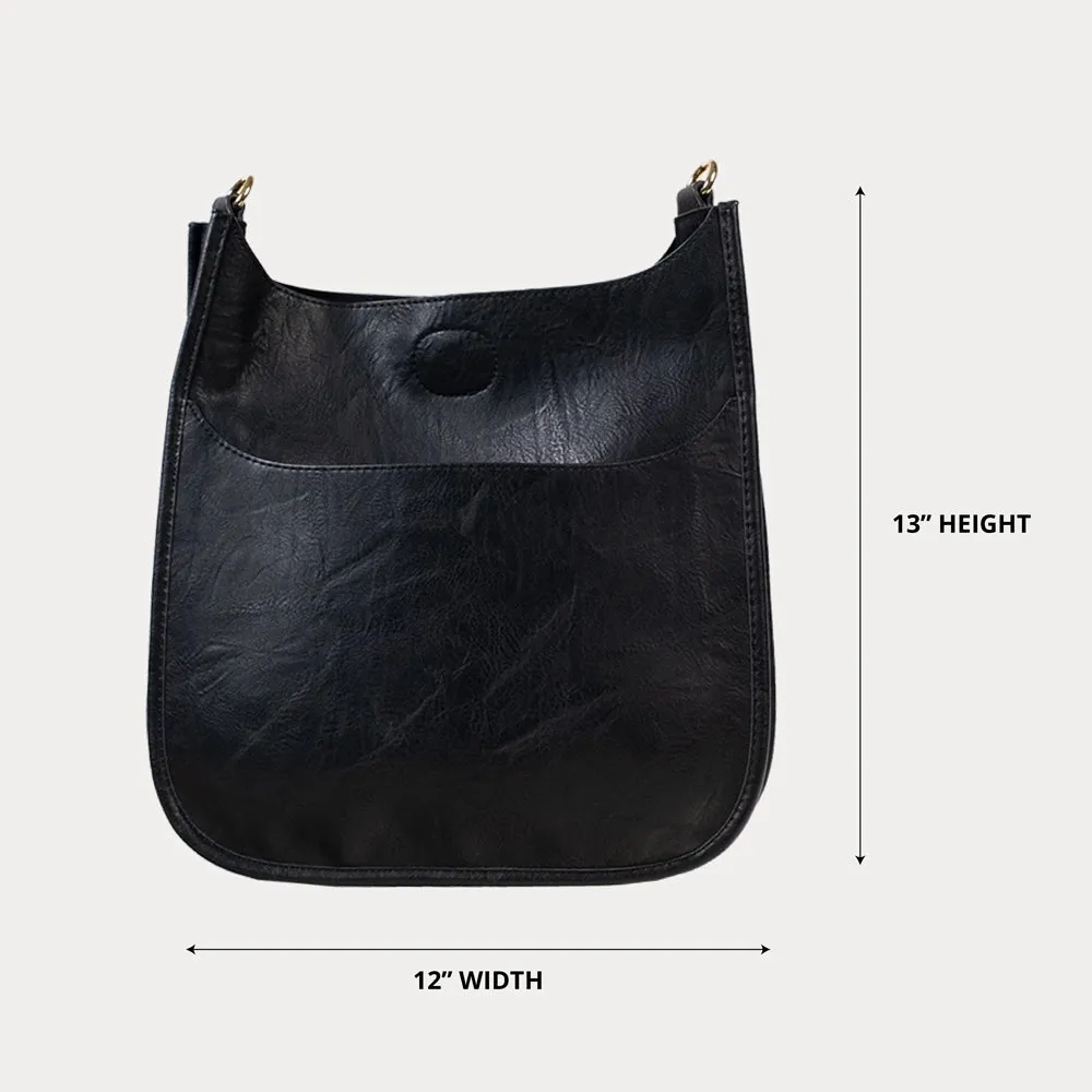 Classic Vegan Leather Messenger