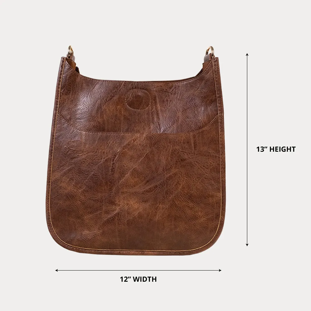 Classic Vegan Leather Messenger