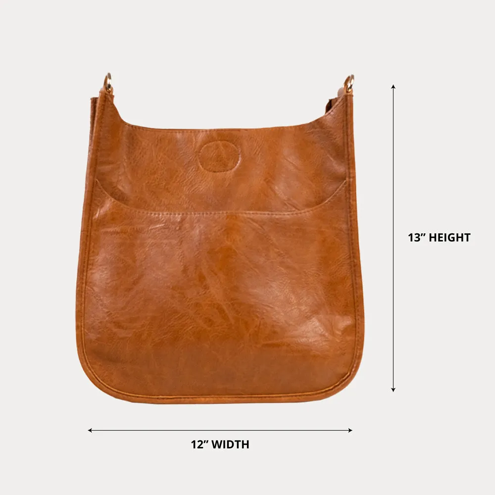 Classic Vegan Leather Messenger