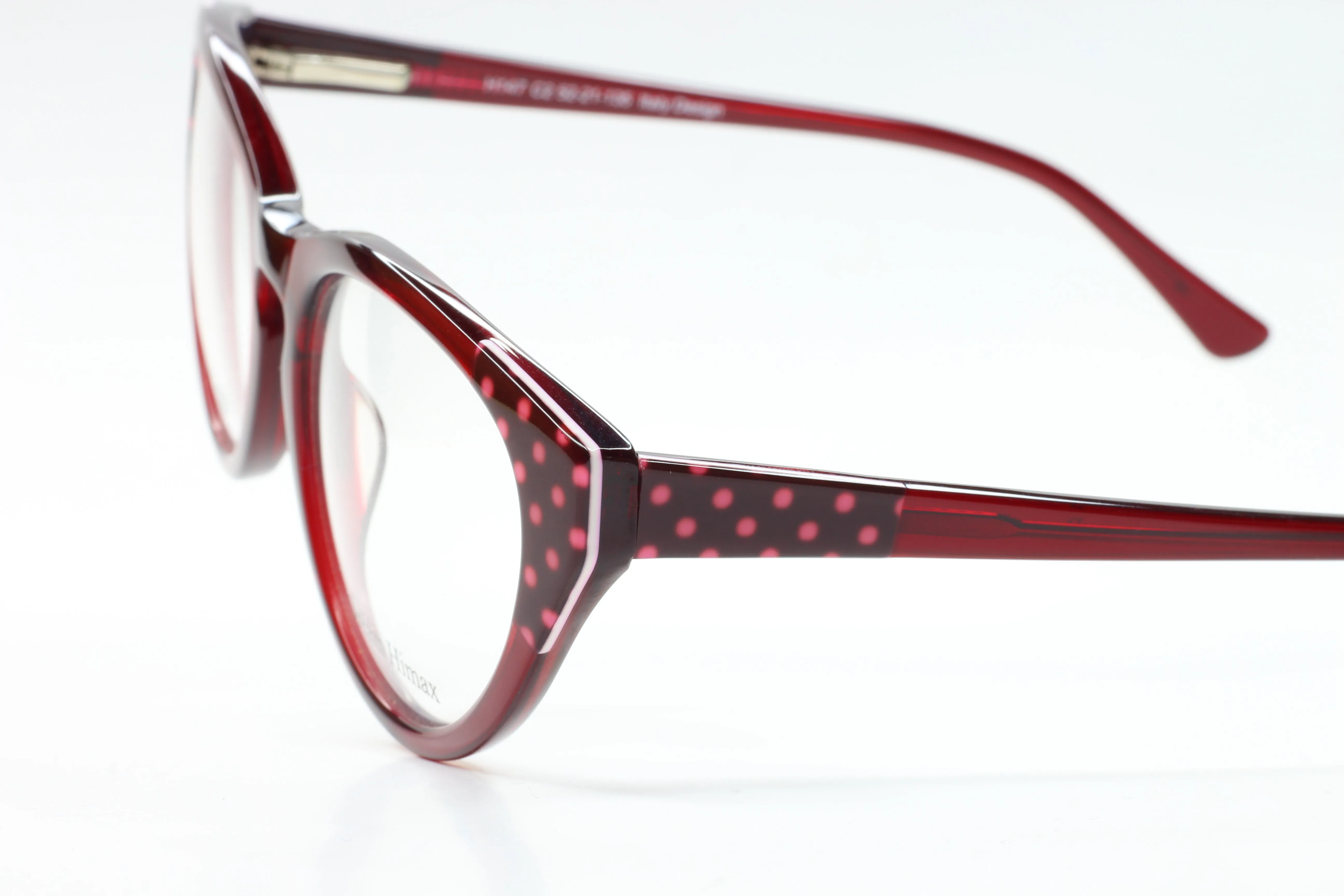 Dream Himax H147 Burgundy Pink Designer Eyeglasses -Wo