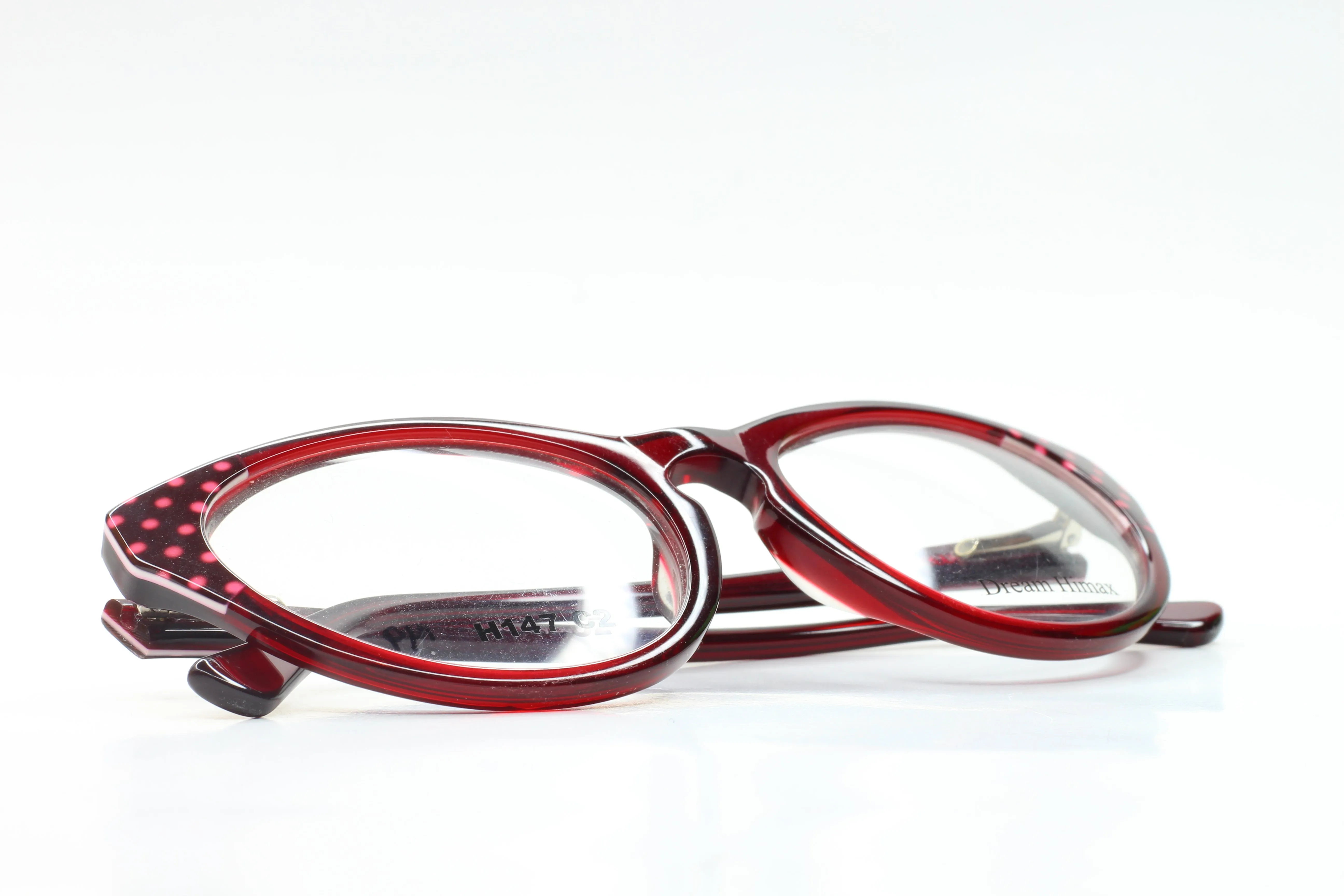 Dream Himax H147 Burgundy Pink Designer Eyeglasses -Wo