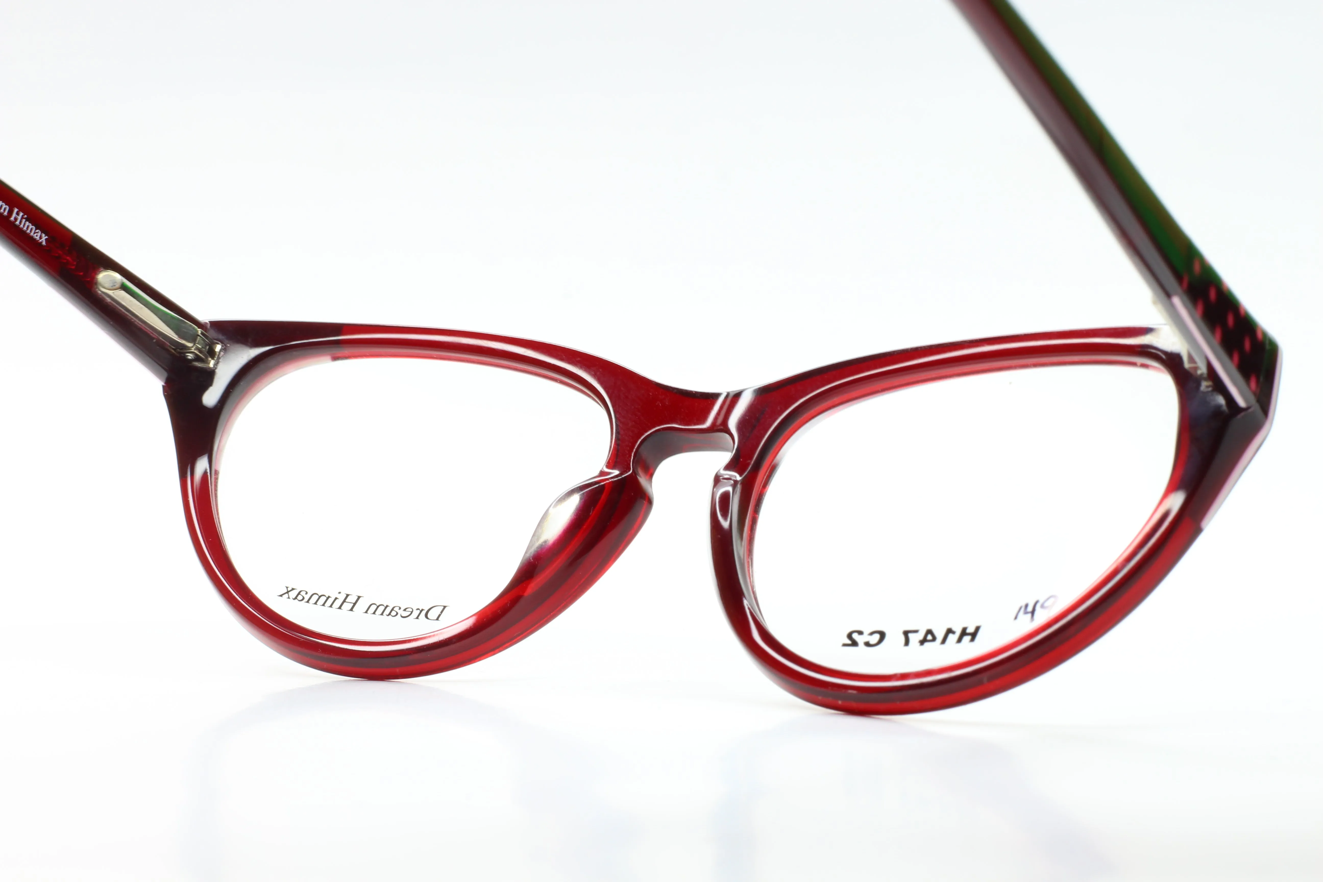 Dream Himax H147 Burgundy Pink Designer Eyeglasses -Wo