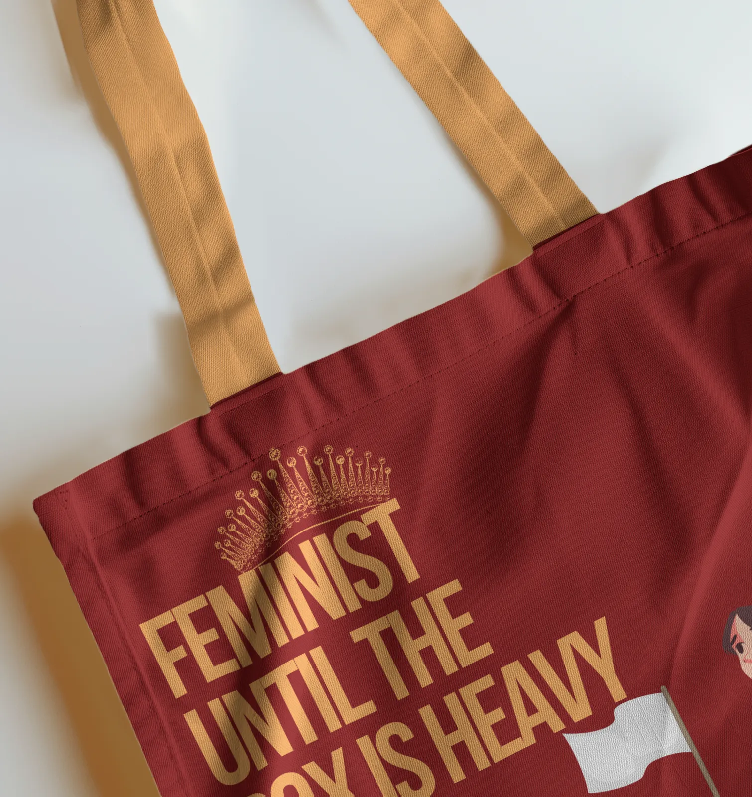 Feminist Until the Box is Heavy Tote bag With Zipper
