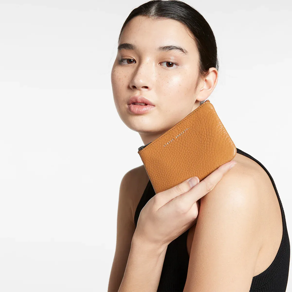 Status Anxiety Change It All Leather Pouch - Tan