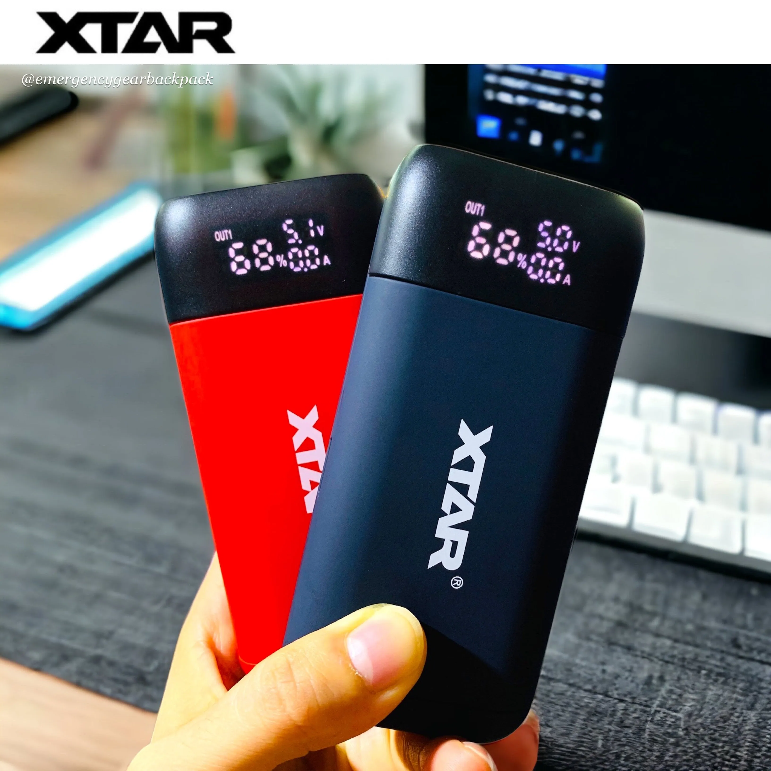 XTAR PB2SL Portable Battery Charger & Power Bank QC3.0 & PD3.0