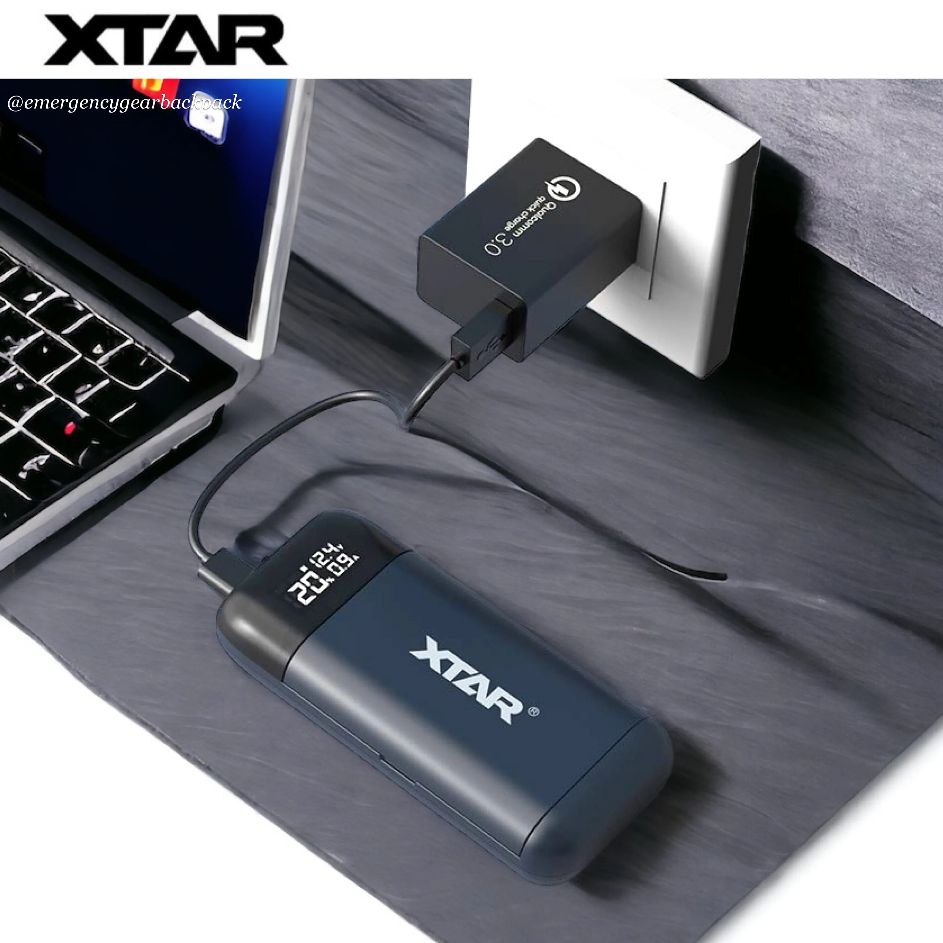 XTAR PB2SL Portable Battery Charger & Power Bank QC3.0 & PD3.0