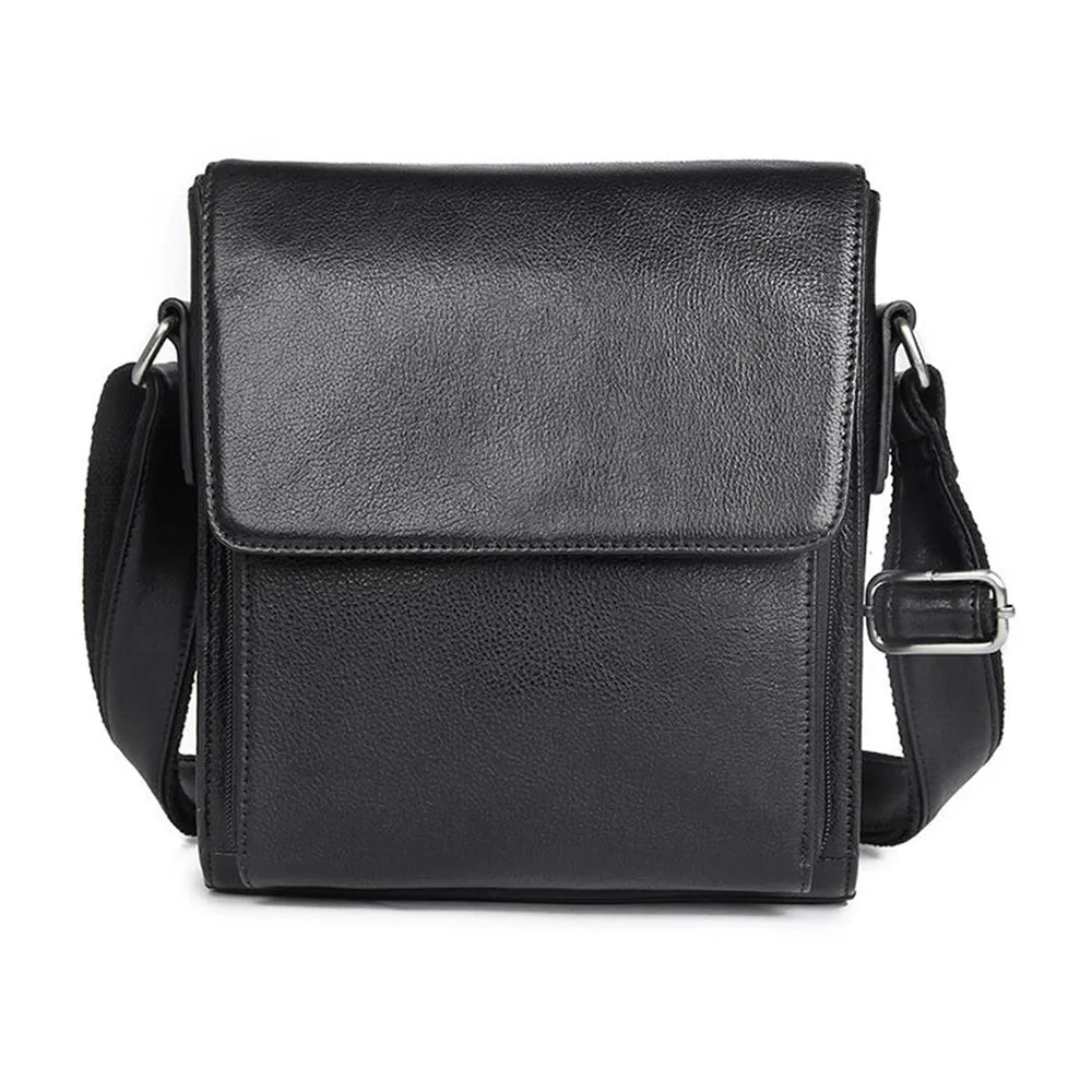 YAAGLE Men's Vintage Crazy Horse Leather Flap Messenger Bag YG7055